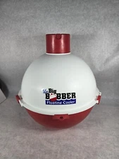 The Big Bobber Floating Cooler 12 Can Fishing Swimming Lake Pool USA Red/White