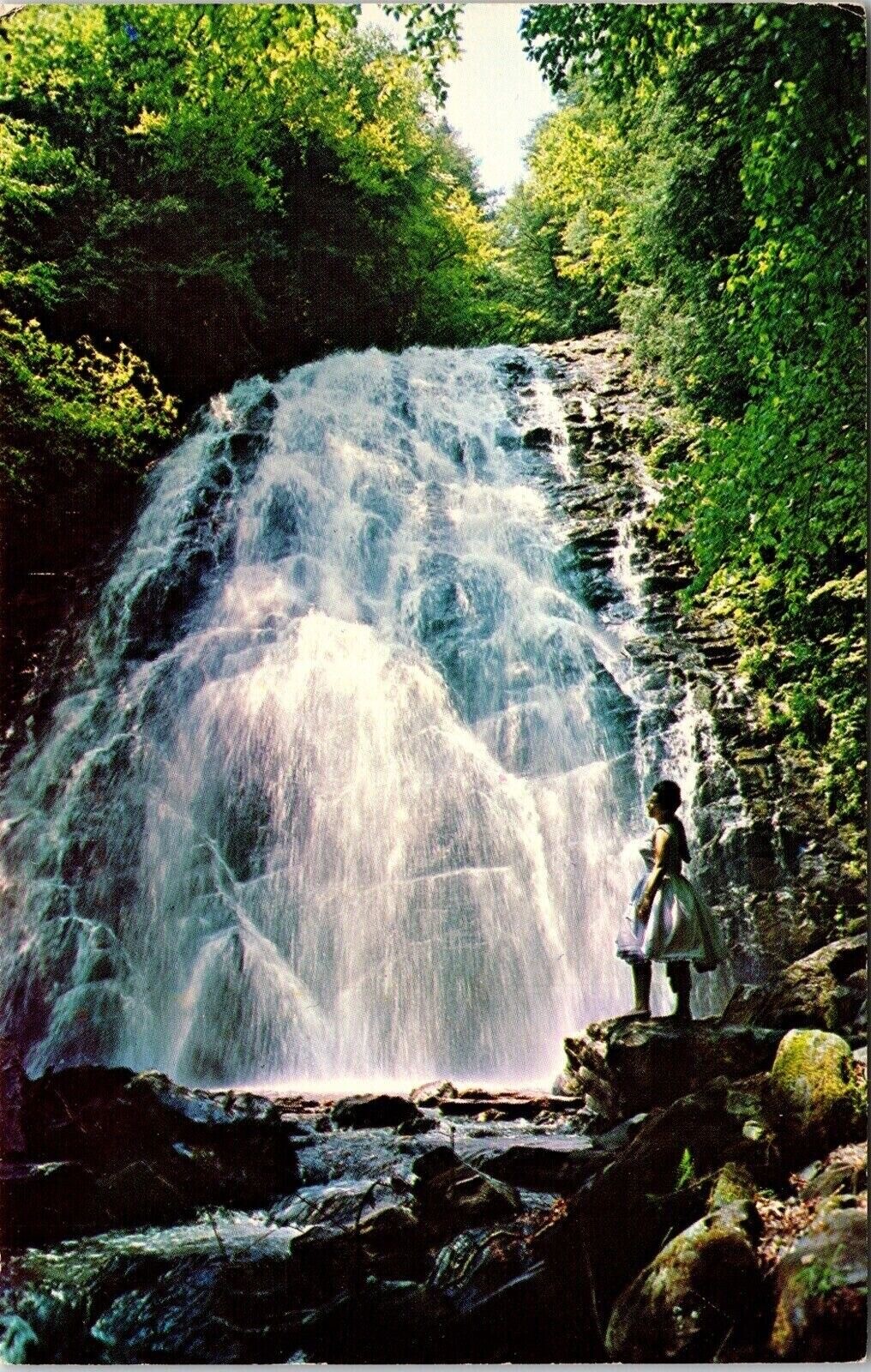 Crabtree Falls Blue Ridge Parkway North Carolina NC Postcard PM Bedford