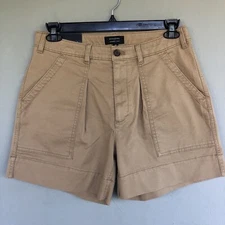 Banana Republic Shorts Women 10 High Rise Stretch Chino Utility Safari Casual 