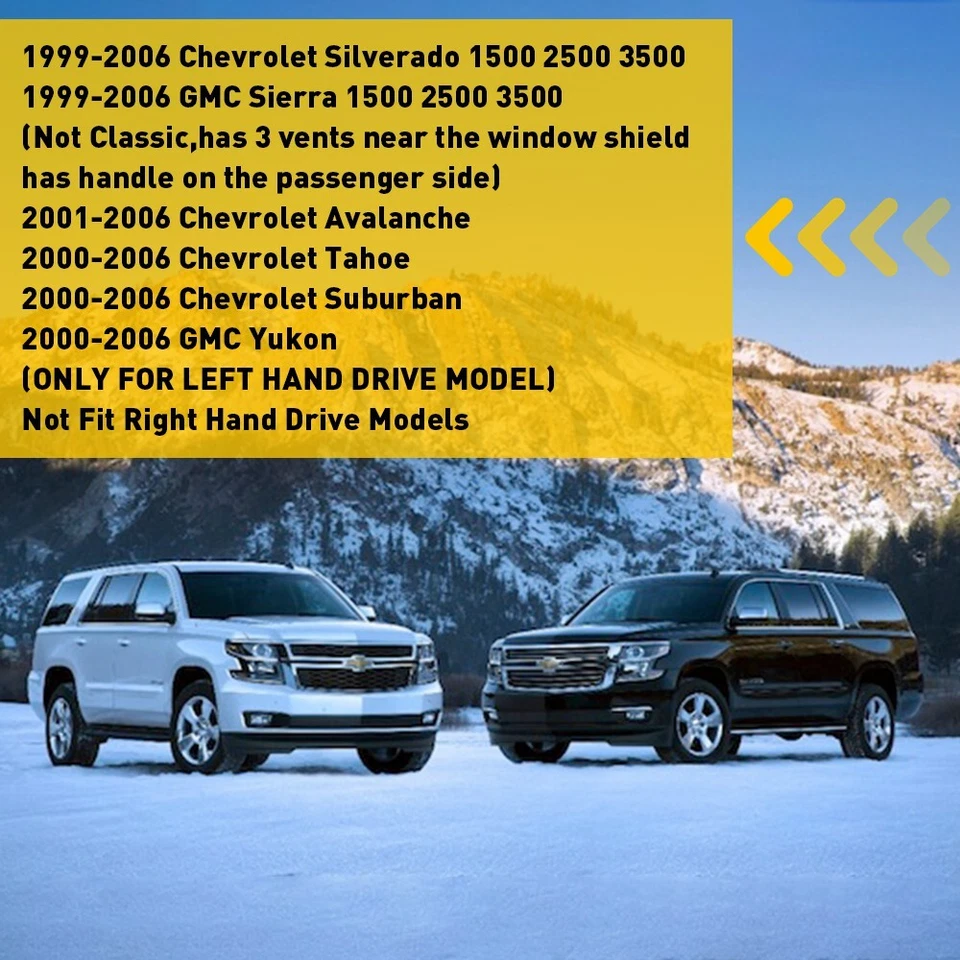 DASHBOARD DASH COVER MAT FOR 1999-2006 CHEVY SILVERADO GMC SIERRA 1500 2500 3500 - Image 4 of 4