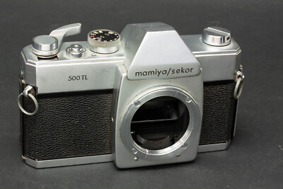 Mamiya/Sekor 500TL 35mm SLR Film Camera for Parts or Repair 120741