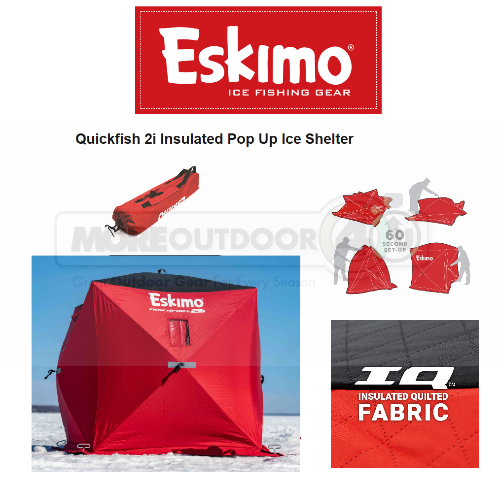 19151 INSULATED Eskimo Pop Up Portable QuickFish 2 Ice Shelter OPEN BOX eBay