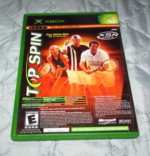 NCAA Football 2005 / Top Spin Tennis (Microsoft Xbox) Complete Fast Shipping - Picture 3 of 3