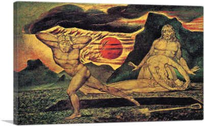 ARTCANVAS The Body of Abel Found by Adam & Eve Canvas Art Print by William Blake