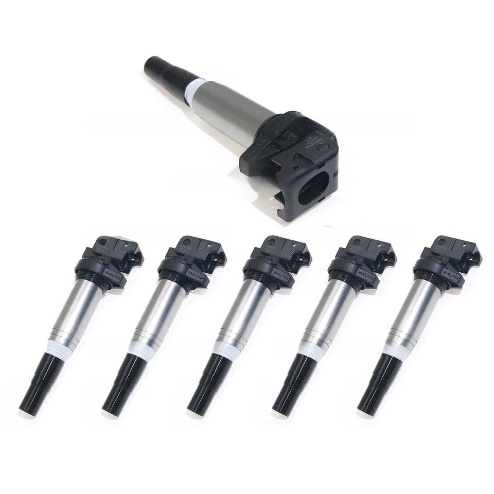 Bobinas de encendido Delphi OEM de 6 piezas para BMW 135i 335i 325i 535i X6 Z4 X3 12138647689 Foto 3 de 4