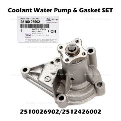 ⭐Genuine⭐ Coolant Water Pump & Gasket SET 2510026902 for Hyundai