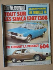 Auto-Journal n°13-75, Innocenti Mini 120, Porsche 930 Turbo, Simca 1307 1308, Pe