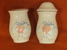 Vintage - International China- Marmalade Goose Spice Jars 2 Jars 1 lid