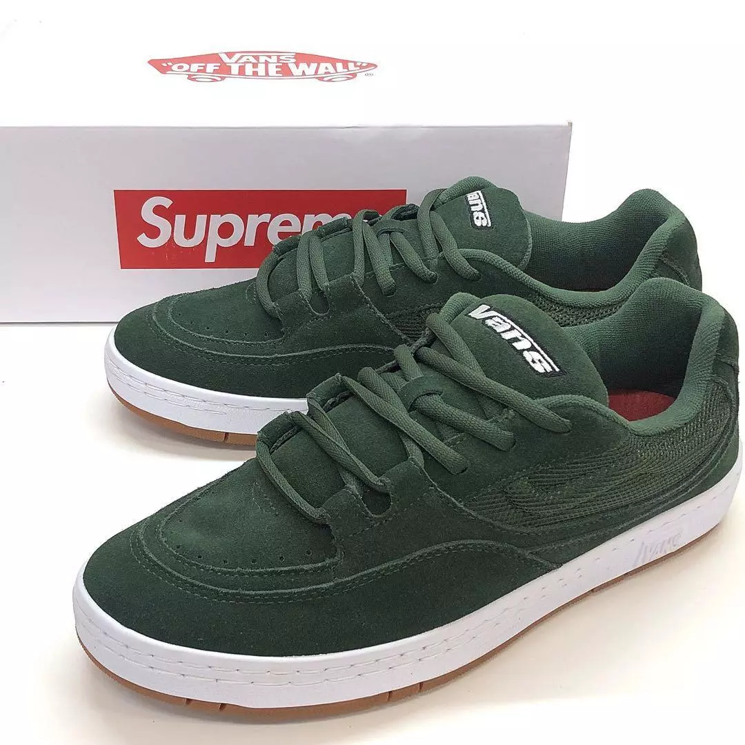 Baskets homme 11,5 US Supreme Vans Skate Speed collaboration originales LTD Colle