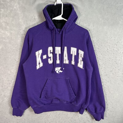 Kansas State Wildcats Sweater Adult Small Purple Hoodie Sweatshirt