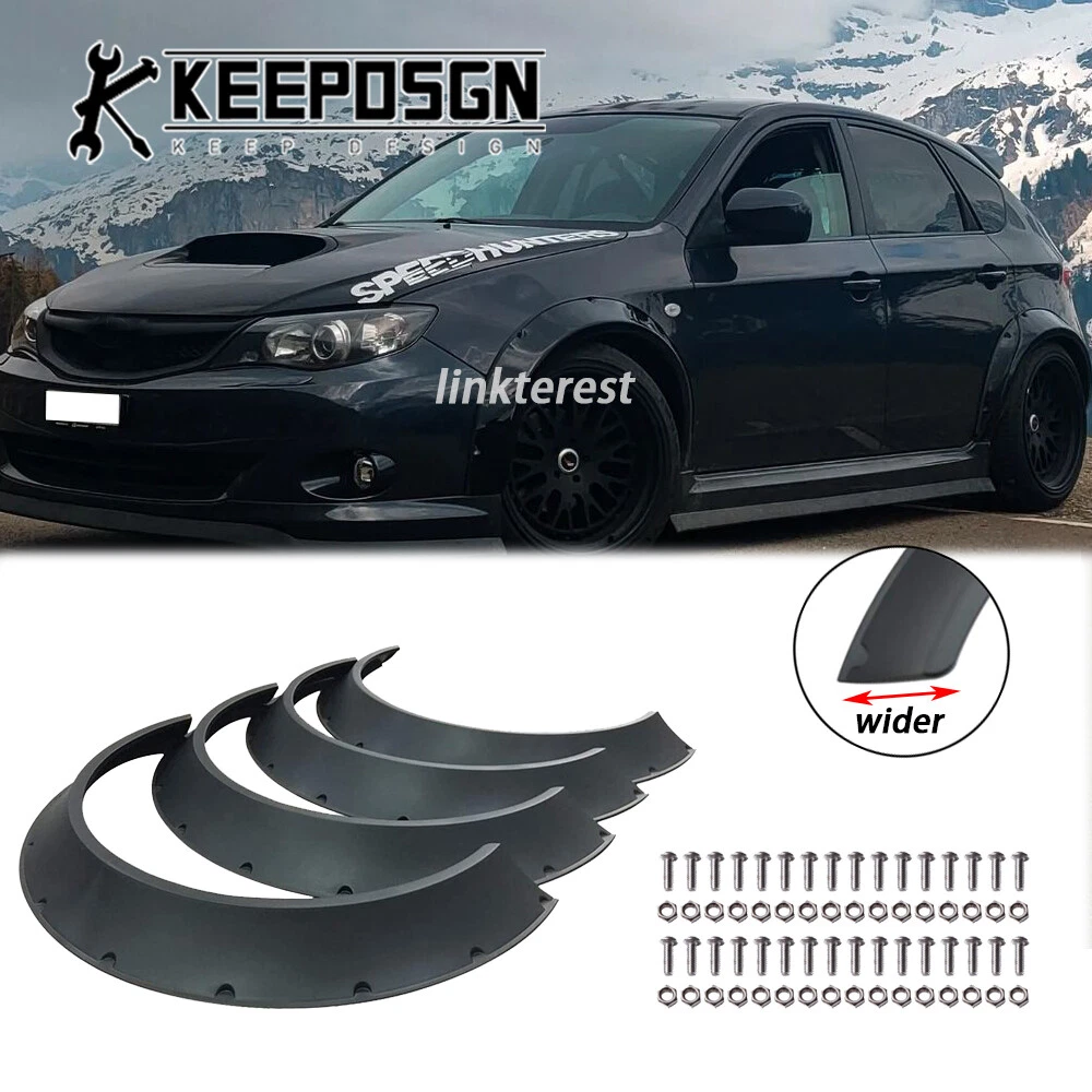 For Subaru IMPREZA WRX STI Fender Flares Extra Wide Body Kits
