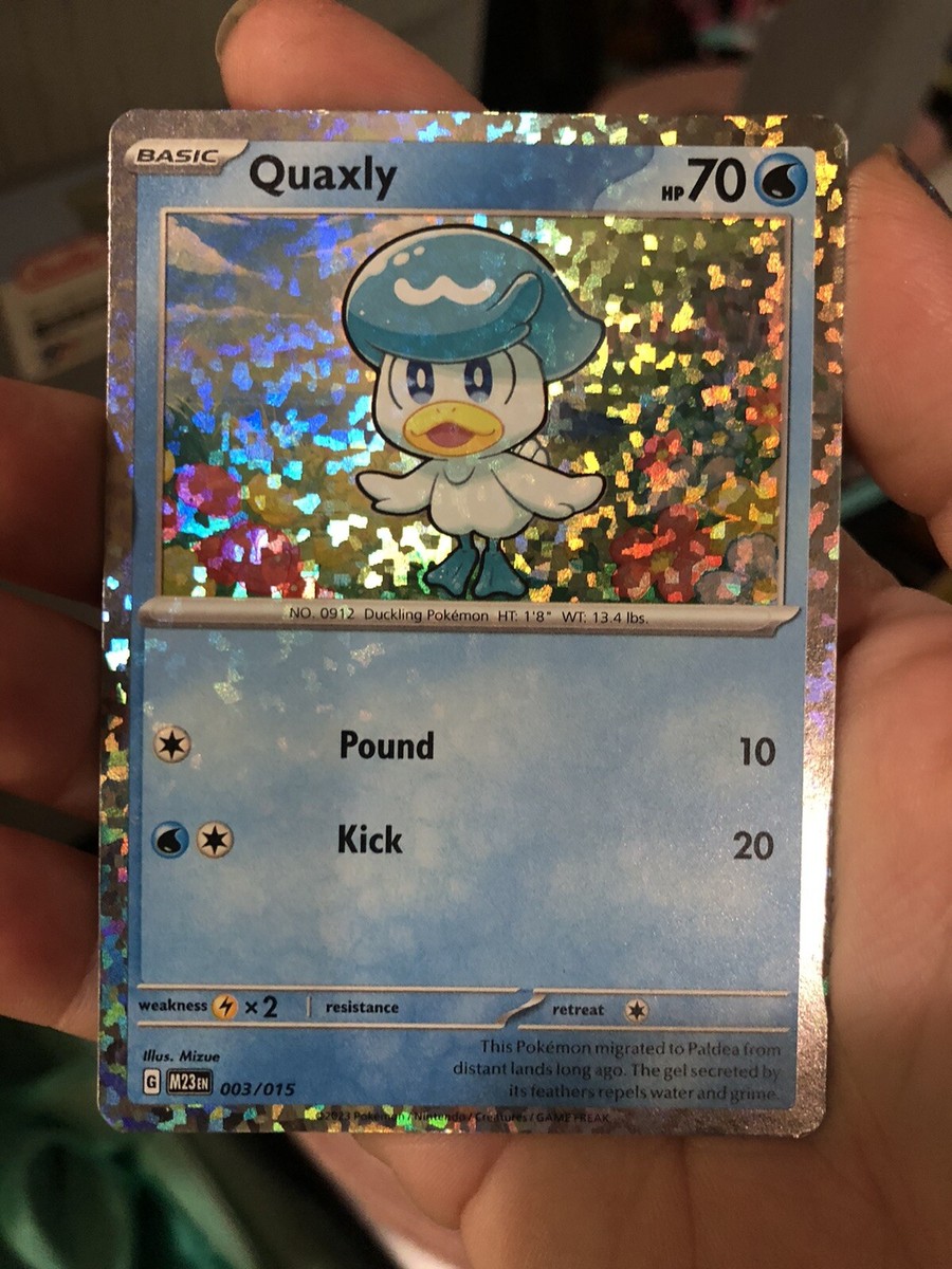 Quaxly Basic Pokmon 003/015 G Holo Quaxly Basic Pokmon 003/015 G Holo