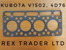 Head Gasket for Kubota V1502 , 4D76, Graphite sheet 4 cylinder 76mm bore