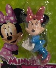 3D Disney Minnie Mouse Charm Zipper Pull, Keychain, Purse Charm NEW ON CARD