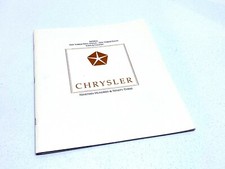 1993 Chrysler Imperial New Yorker Fifth Avenue Town & Country Brochure