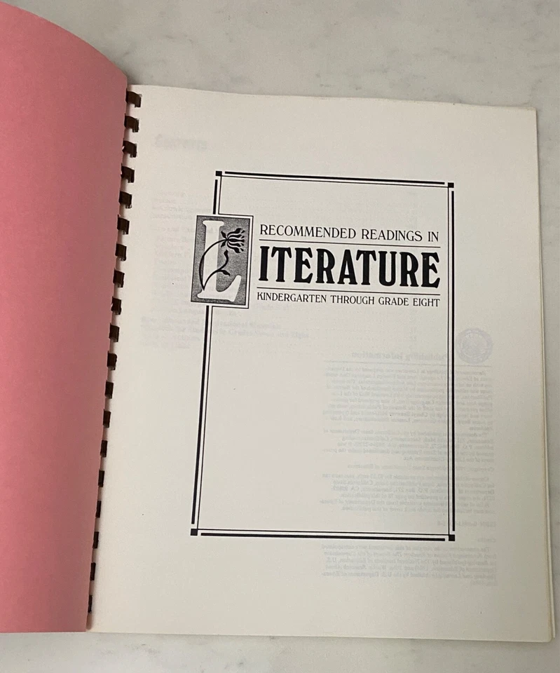 Vintage 1986 Recommended Readings in Literature K- Grade 8  CA State Dept of Ed - Image 3 of 4