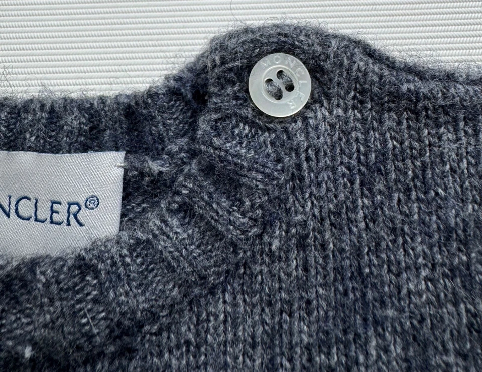 Moncler Infantil Fair Isle Suéter Vestido 60cm 3-6 Meses Foto 4 de 4