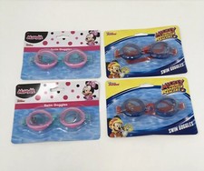 DISNEY MINNIE Swim Goggles for Girls Age 4  Mickey Mouse 4 Packs Set
