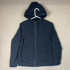 Figs Hoodie Womens Small Black On Shift Full Zip Sweater Pullover Medical Adult