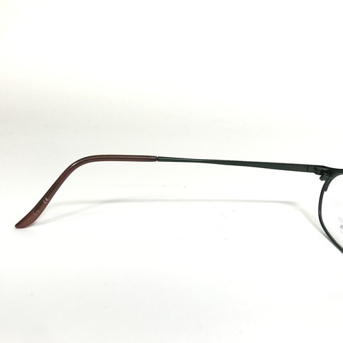 Oliver Peoples Eyeglasses Frames FAME GN Green Rectangle Full Rim 48-19.5-143 - Picture 8 of 11