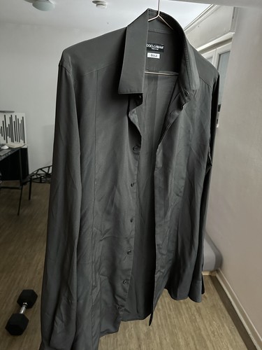 Camicia Dolce & Gabbana Mainline camicia di seta pura seta 40 grigia - Foto 4 di 10