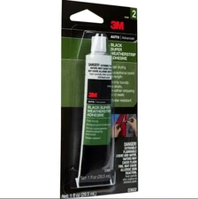 3M BONDO 03602 1OZ TUBE BLACK SUPER WEATHERSTRIP GASKET ADHESIVE GLUE 711488 New