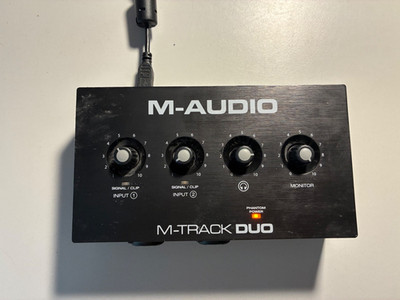 M-AUDIO M-TRACK DUO USB Audio Interface with 2 In's (combined jack & XLR)