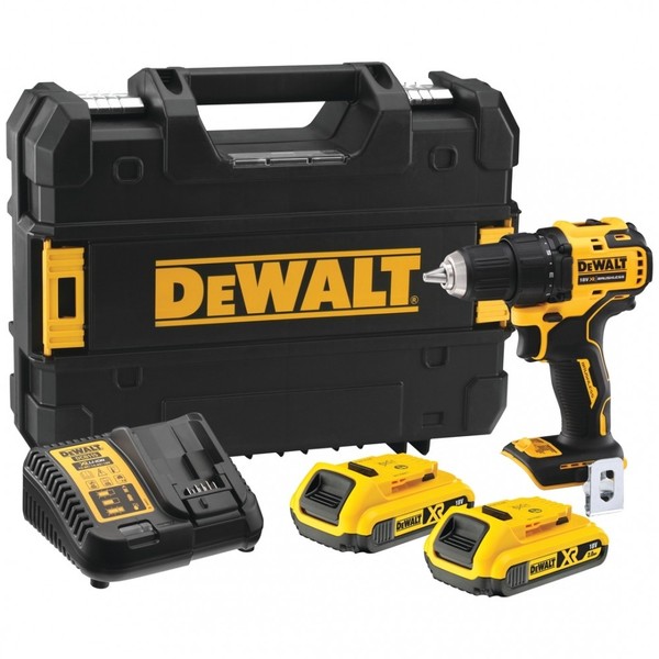 Dewalt Akku-Bohrschrauber, 2X Akku 2 Ah, LadegeräT, ZubehöR, Tstak-Box.-image