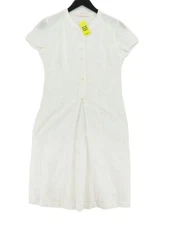 Just In Case A-Line Midi Dress UK12 in White