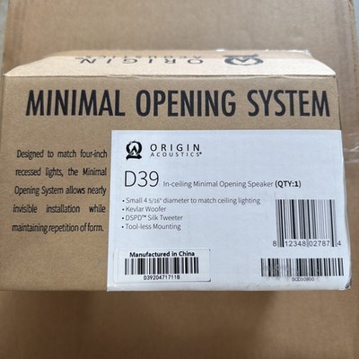 Origin Acoustics D39 In Ceiling Speaker - Open Box - New