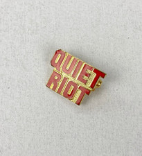 Vintage 1980's QUIET RIOT band logo enamel pin/badge