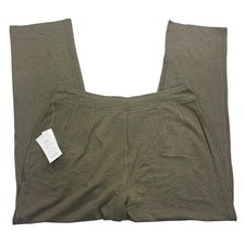 Eileen Fisher Pants Womens 1X Olive Heather Straight With Yoke Viscose Stretch