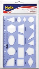 Maped  - Geometry Shapes Drawing Template - 17 Shapes - Educational Tool -
