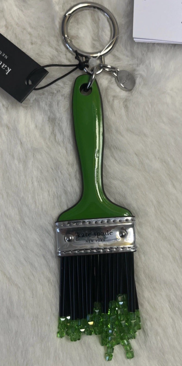 NWT Kate Spade Squeeze Art Painting Brush Key Fob Keychain Bag