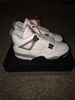 Air Jordan 4 Retro White Cement Men's Size 10