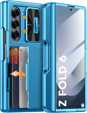 for Samsung Galaxy Z Fold 6 Case RFID Wallet with Cards Holder S Pen Holder  C