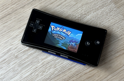 Nintendo Gameboy Micro GBM OXY 001 Genuine - Black - New Faceplate