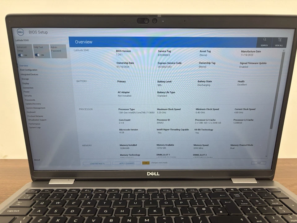 Dell Latitude 5540 15.6" FHD i7-1365U 16GB RAM & 256GB SSD 10-Cores, No Charger - Image 3 of 4