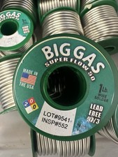 Big Gas Super Flow 50 97/3 Lead Free Solder Wire 1 lb Solder Type Wire Alloy