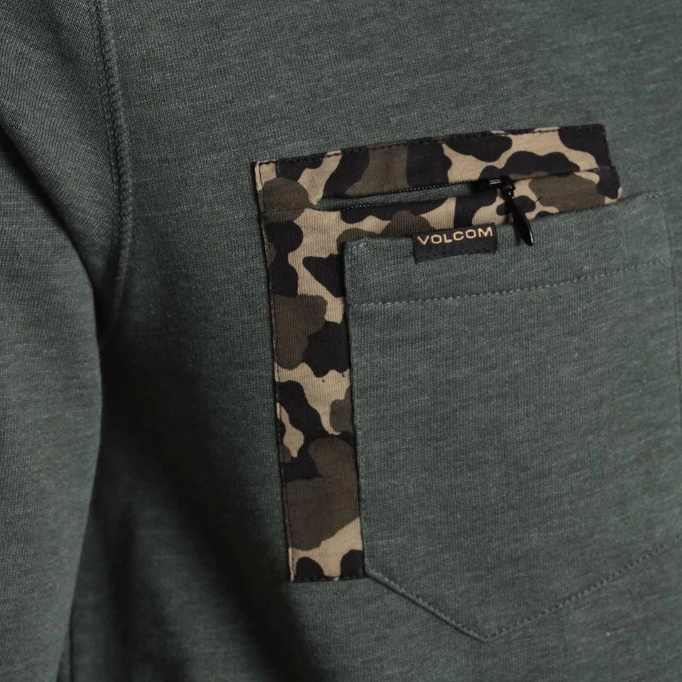 Volcom Sprocket Pocket Crew Sweatpulli Baumwollmischung - jungle green - Bild 3 von 3