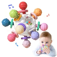 BeißSpielzeug Baby Ab 3 Monate, Sensorik Rassel Greifball Babyspielzeug Aus Sili