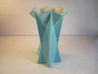 VTG RED WING Art Pottery Belle Kogan Prismatique Geometric MCM BLUE No. 798 Vase