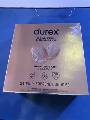 Durex Non Latex Durex Avanti Bare Real Feel Lubricated Condoms, 24ct,  exp 09/27