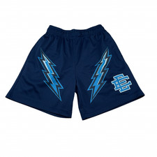 Eric Emanuel Mens Mesh Athletic Shorts Navy B...