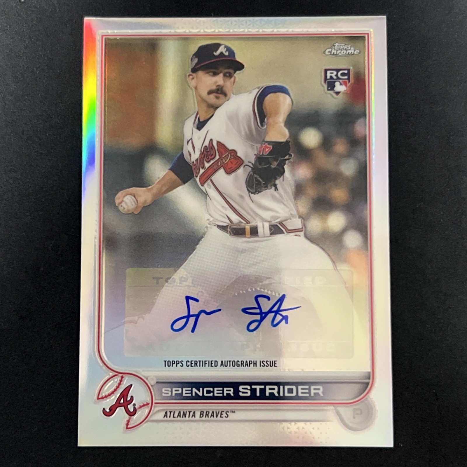 Spencer Strider RC  Auto 🔥2022 Topps Chrome Update Series  # AC-SST