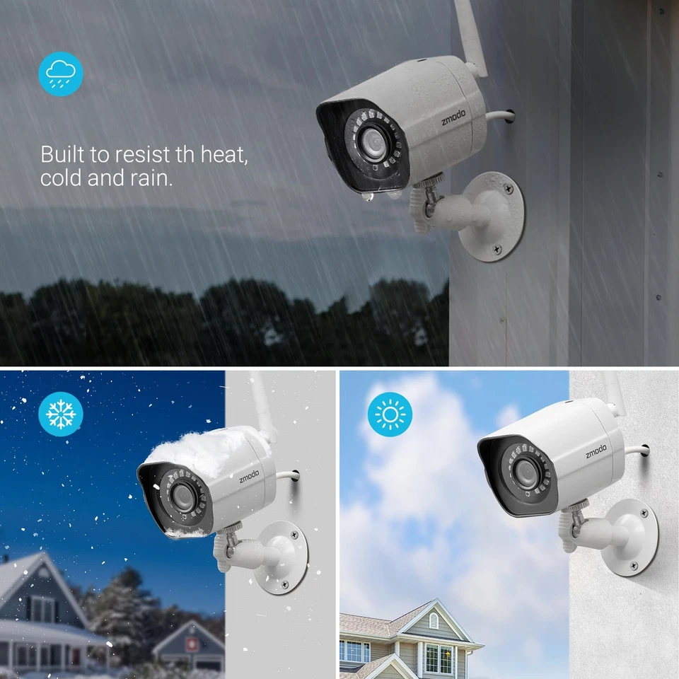 Outdoor Security Cameras Wifi - 1080p Full HD Surveillance Cameras for Home S... - Image 2 of 4