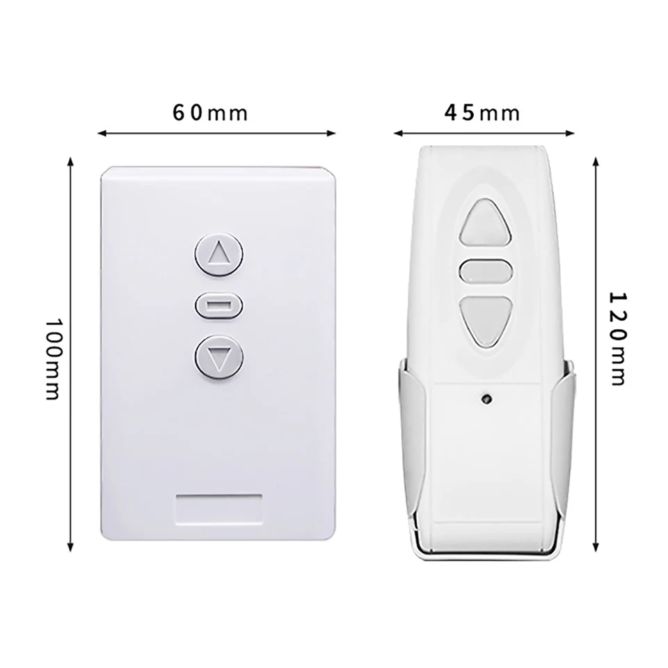 White Remote Control Switch RF Electric Curtain Screen Projector Accessory - Image 4 of 4