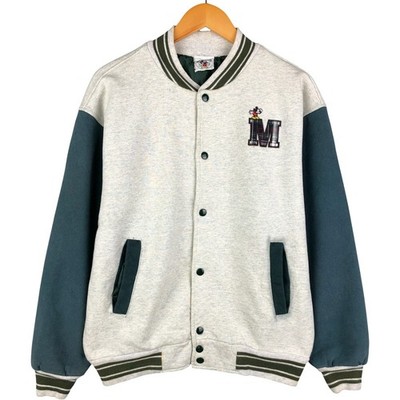 Vintage 90'S Mickey and Co. Mickey Mouse sweatshirt varsity jacket size L men's