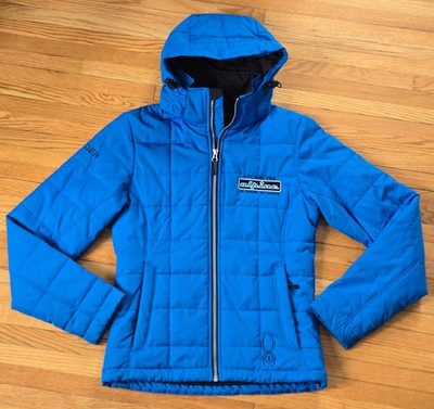 SPYDER HYLAND Hooded Snowboard Womens Insulated Tron Vibes Ski Authentic Small