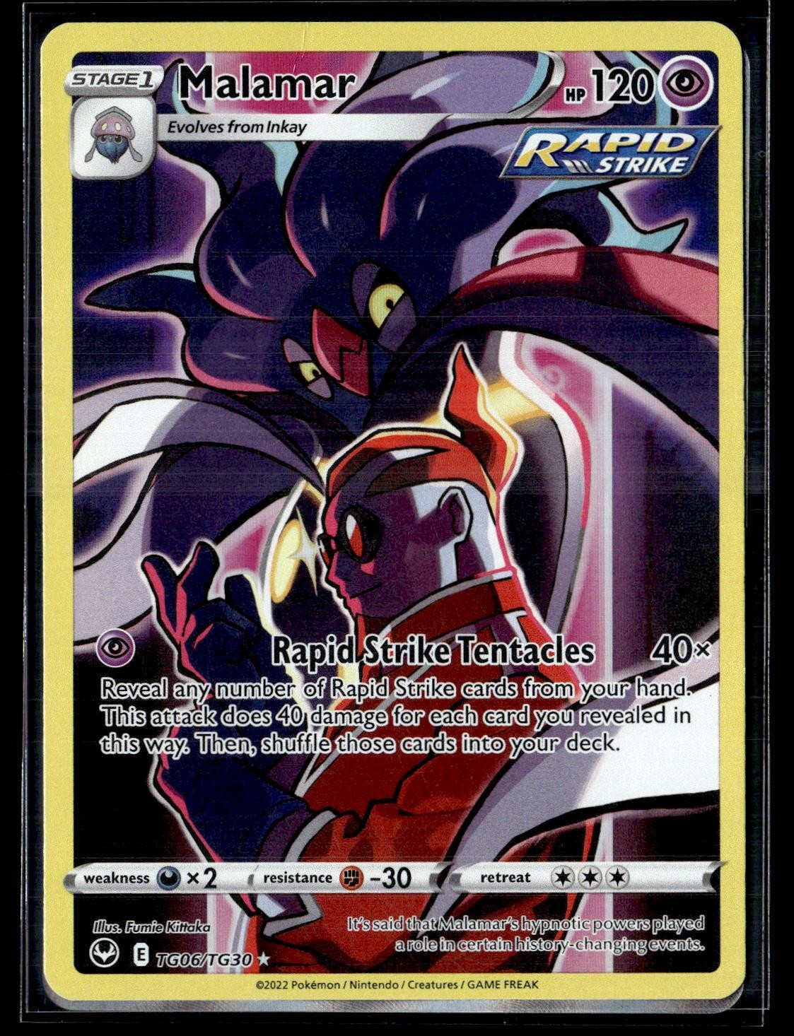 Malamar TG06/TG30 Holo Silver Tempest Trainer Gallery Pokemon NM b1 #2